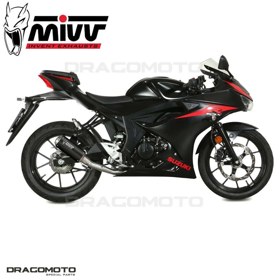 Impianto completo SUZUKI GSX-R 125 2019 2020 MIVV Mk3 Nero RC - Immagine 2 di 4