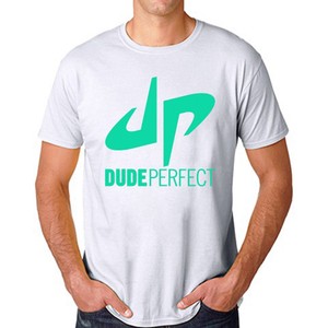 Dude Perfect Logo Famous Vlogger Men S White T Shirt Size S M L Xl 2xl 3xl Ebay