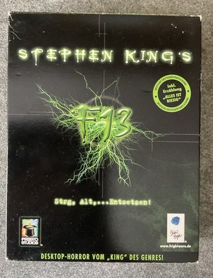 Stephen King S F13 CD-ROM für PC Big Box Retro Game 1999