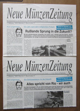 Nowe monety gazeta - Dom znaczków Kruger - wydanie czerwiec i październik 1992