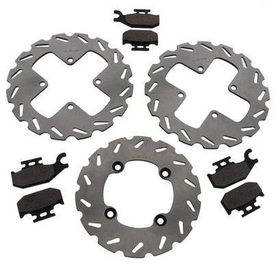 2006 2007 Can-Am Outlander 650 Front And Rear Sport Brake Rotors And Brake Pads