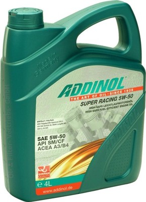 ADDINOL Super Racing 5W-50 4 Liter synthetisch ACEA A3/B4 MV0556 4L