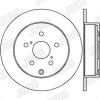 2X Bremsscheibe Coat+ Jurid 562431JC JC Schachtel FüR Toyota Corolla Verso