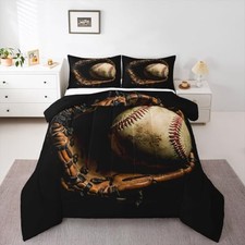 Baseball Comforter Set Size Sports Game Bedding Baseball Queen Baseball 01