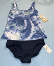 NWT 104 Women s Nike Swim Tie Dyed Scoop Neck Tankini SET NESSE919-442 Small