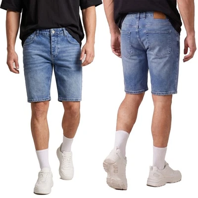 Jeans Shorts Herren Rock Creek Bermuda Jeansshorts Blau Sommer Hose RC-2450 - Bild 1 von 4
