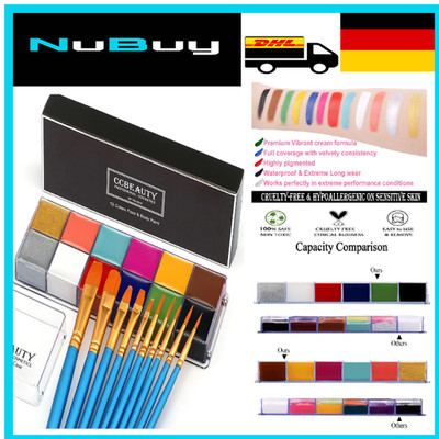 Kinderschminke Set 12 Farben Ölbasierte Make-Up-Palette