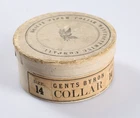 Original Mid 1800s Boston Paper Collar Mfg. Company Gents Byron Empty Box