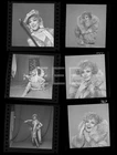 6 Edie Adams Comedian Movie Actress FUR Harry Langdon Negative w/rights Lot 733E