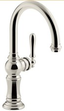 Kohler 99264-PN Artifacts Single-Handle Bar Sink Faucet