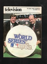 1982 World Series Tony Kubek Joe Garagiola SL Post-Dispatch Television Guide