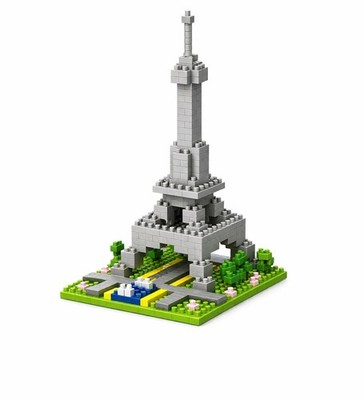 Eiffel Tower Micro Brick Building Set Mini Architecture Model Paris Gift Toy 