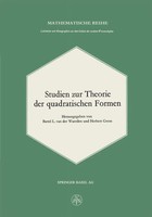 B. L. Van Der Waerden (U. A.) | Studien Zur Theorie Der Quadratischen Formen