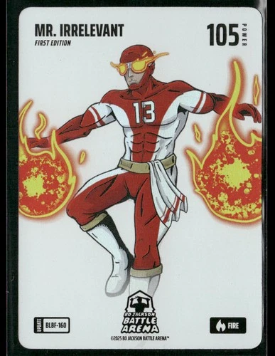 2025 Bo Jackson Battle Arena Mr. Irrelevant #BLBF-160 Blizzard Foil