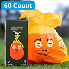 60 Count Dog Poop Bags Biodegradable Unscented Refill Rolls Dog Waste Bags