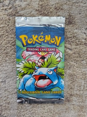 Pokemon 4th Print 1999-2000 Base Set Booster Pack - Venusaur