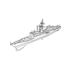 SSMODEL SSC350163S 1/350 Military Model USS Knox Class Frigate Full Hull