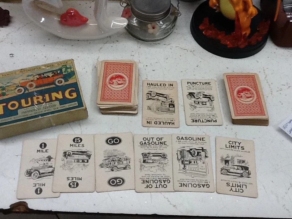 Jeu De Cartes TOURING The Famous Automobile Card Game - Parker Brothers 1926 - Complet
