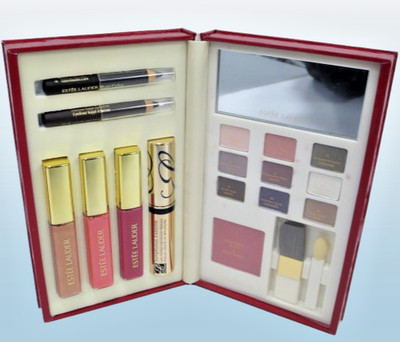 ESTEE LAUDER PURE COLOR PORTFOLIO MAKEUP KIT LIP GLOSS, MASCARA, EYELINER, BLUSH