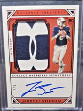 2019 National Treasures Collegiate Jarrett Stidham Rookie Patch Auto RC #2/2 UA