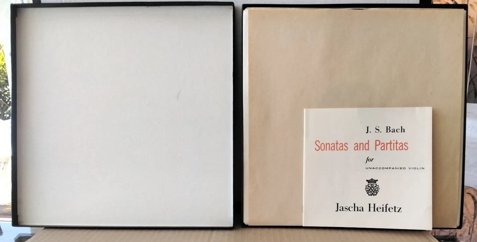 HEIFETZ Plays BACH Unaccompanied Sonatas And Partitas RCA LM6105 1969 US 3LPsBOX - Image 4 of 4
