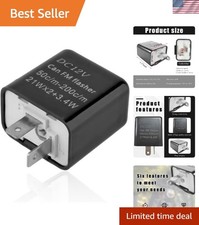 2-Pin LED Flasher Relay with Adjustable Speed - Ideal for Cars  Motorcycles