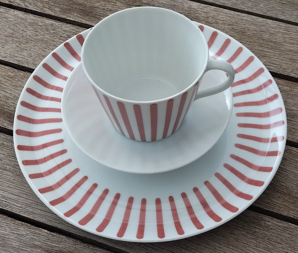 Kaffeeservice Melitta Form Zürich Streifen rot - Bild 4 von 4