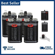 6V Battery, Super Heavy Duty 6 Volt Battery, 1 Count Pack of 4
