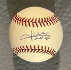 JUAN SOTO SIGNED RAWLINGS OML BASEBALL BECKETT COA NEW YORK METS PERFECT SIG