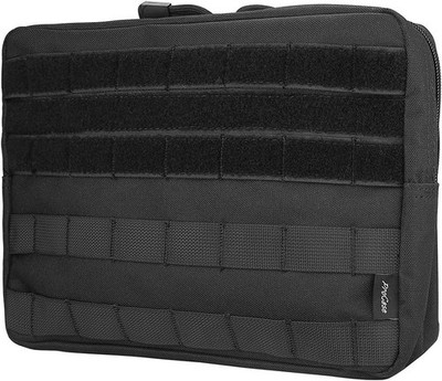 ProCase Tactical Admin Molle Pouch, Military MOLLE Pouch Large, Black 