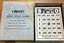 Vintage The Original & Genuine KENO BINGO Game No.5 “The Corn Game” Collectible 