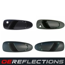 New Set 4 Outside Door Handles Lh Rh Black For 92-95 Honda Civic 93-97 Del Sol