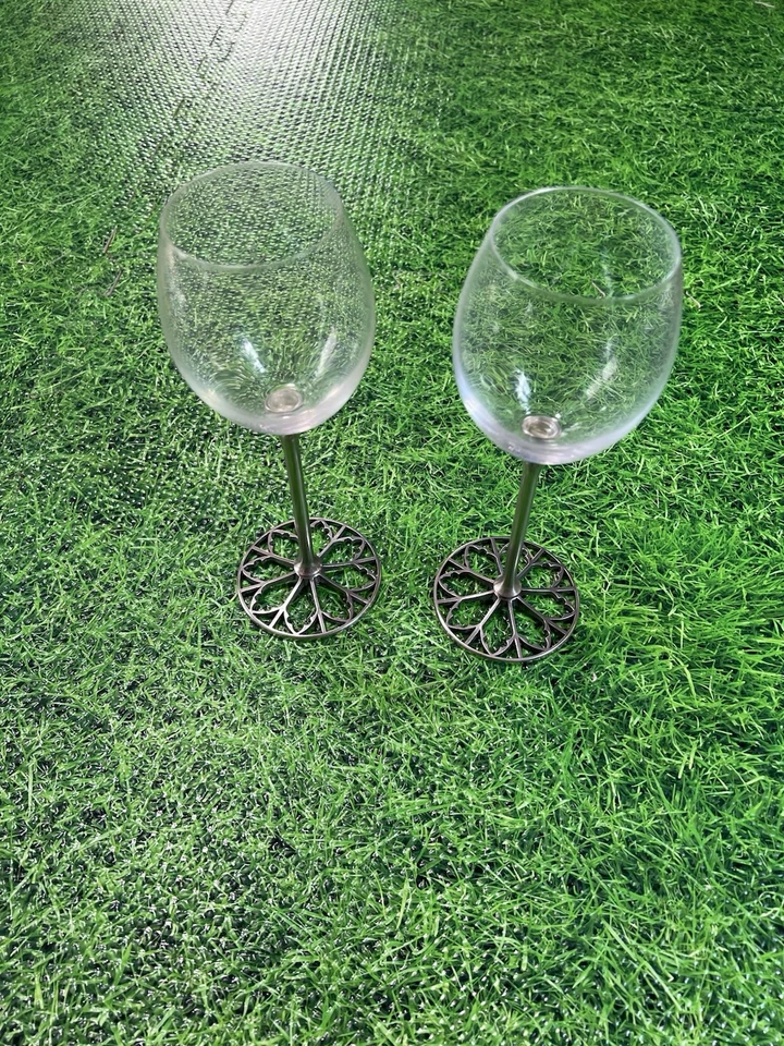 Copas de vino Royal Selangor vintage para peltre y cristal alemán V&A x 2 Foto 4 de 4