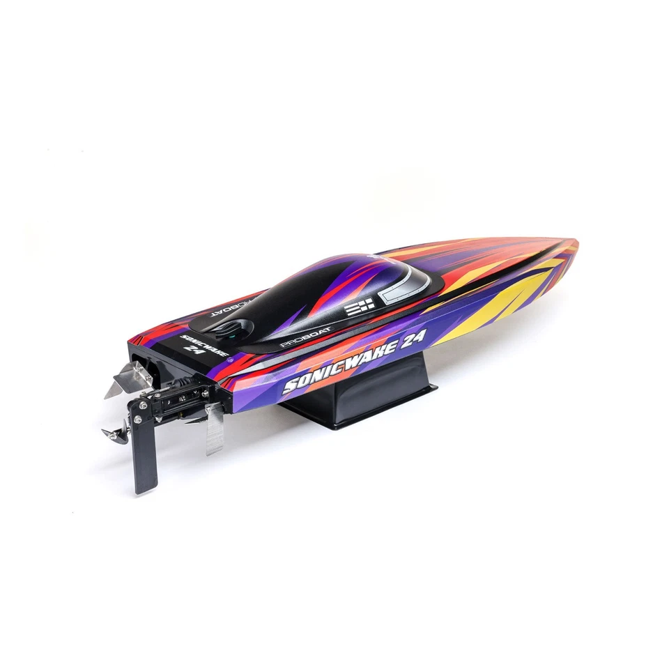 Pro Boat Sonicwake 24" Self-Righting Brushless w/Batt/Charger RTR Red PRB1992T1 - Image 2 of 4