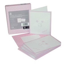 KTWO Baby B Thank You Cards Pink 