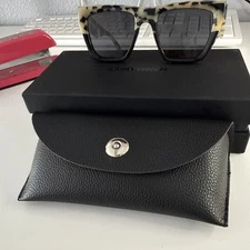 Saint Owen x Curateur WYLDE Leopard Print Cat Eye Sunglasses With Case NEW