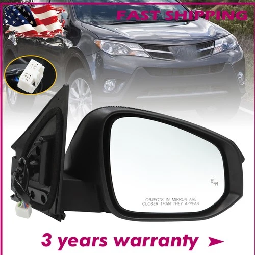 For Side Mirror Toyota RAV4 2015-2018 w/ Blind Spot Turn Signal Passenger Side