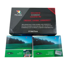 Palmer Titanium legend 392 15 balls & 4 player digital score card & Putt perfect