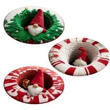 Christmas 3D Rug, Christmas Optical Illusion Decorative Rugs With Depth Pattern
