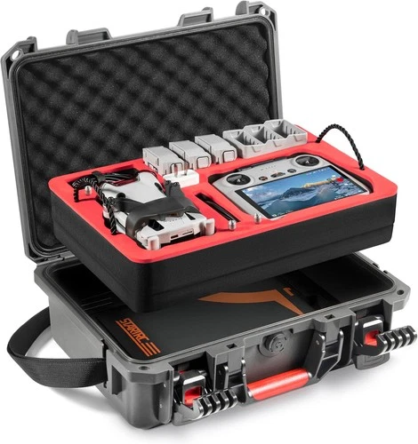 Waterproof Hard Carrying Case Dual Layer Travel Case for DJI Mini 3 Pro/4 Pro