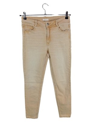 Cache Cache Damen Jeans Hose Slim Fit Beige Gr. 38 Casual