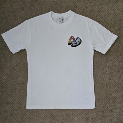 Cos Love Tshirt Size S Men White Cotton