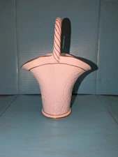 Vintage White Porcelain Basket With Gold Trim Tryon House