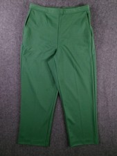 Alfred Dunner Pant Women10 Green Straight Leg High Rise Capsule Causal Stretch