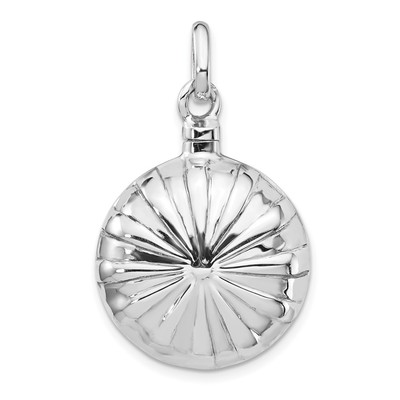 Anhänger Sterlingsilber rhodiniert gepuffte Asche Halter