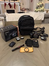Sony A7 II Full Frame Camera Body  Box  Batteries  SD Cards  Bag