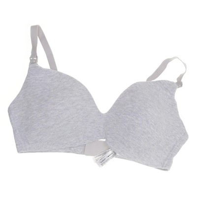 Primark Cares, BH, Größe: 90D, Grau, Baumwolle/Elasthan/Viskose, Einfarbig #Iok