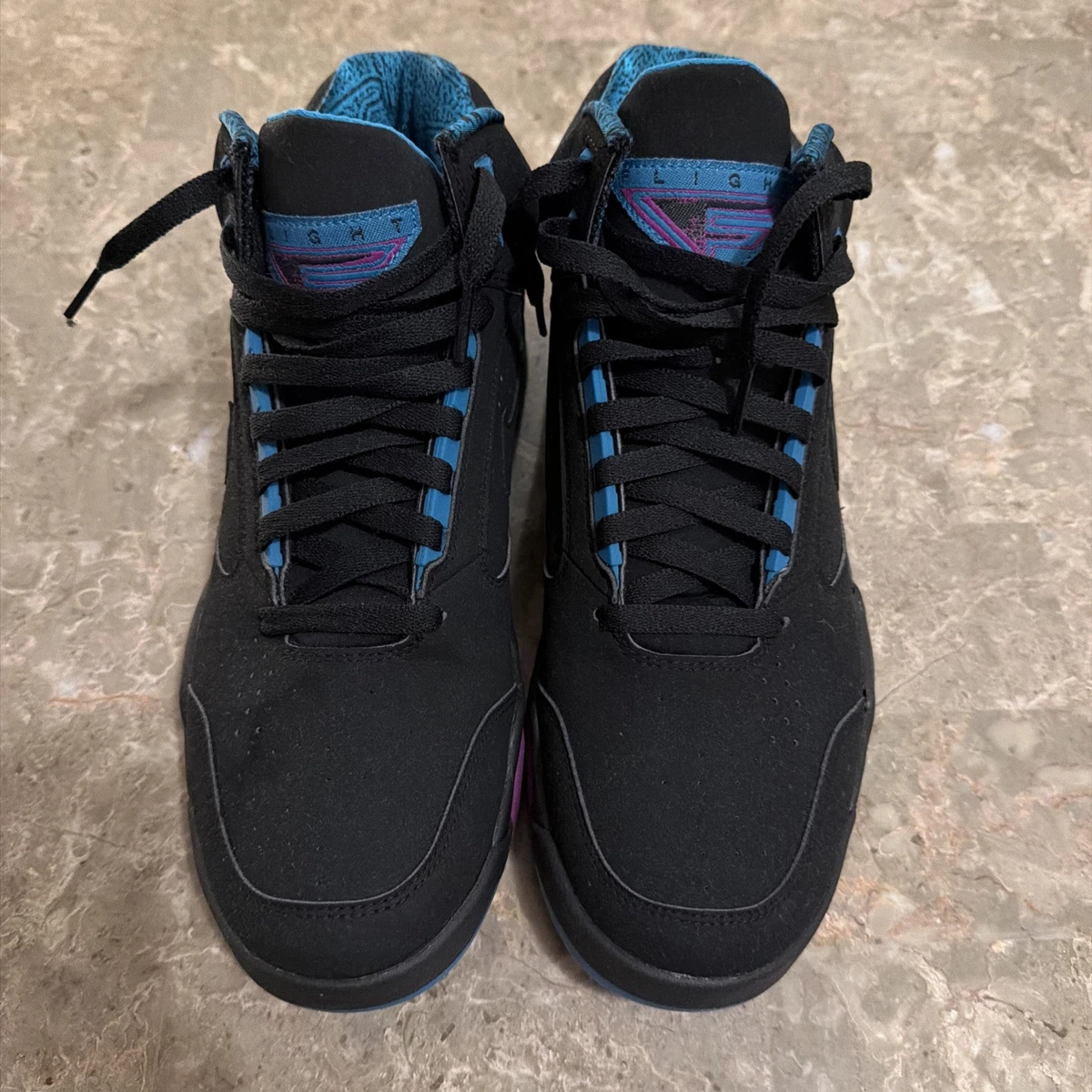 Nike Air Flight Lite Mid Black Cyber Teal for Sale | Authenticity