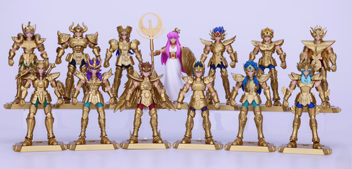 BLOKEES Saint Seiya Galaxy Version Golden Zodiac Athena Assembly