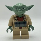 LEGO Star Wars Clone Wars Yoda 7" Alarm Clock - Used - Green, Brown